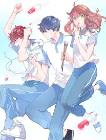 示例漫画笔记《青灰与珊瑚》的封面示意图